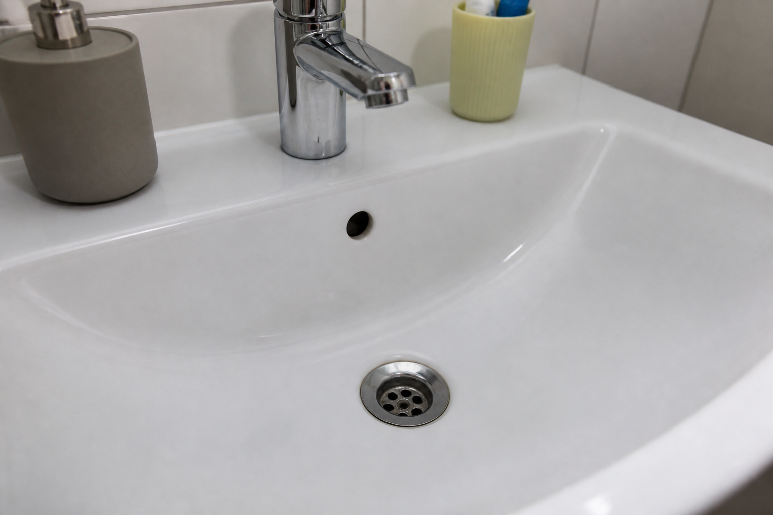 Badezimmerabfluss in einer Alltagsküche