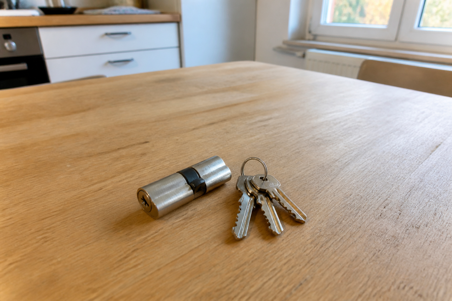Neuer Schließzylinder mit Schlüsseln